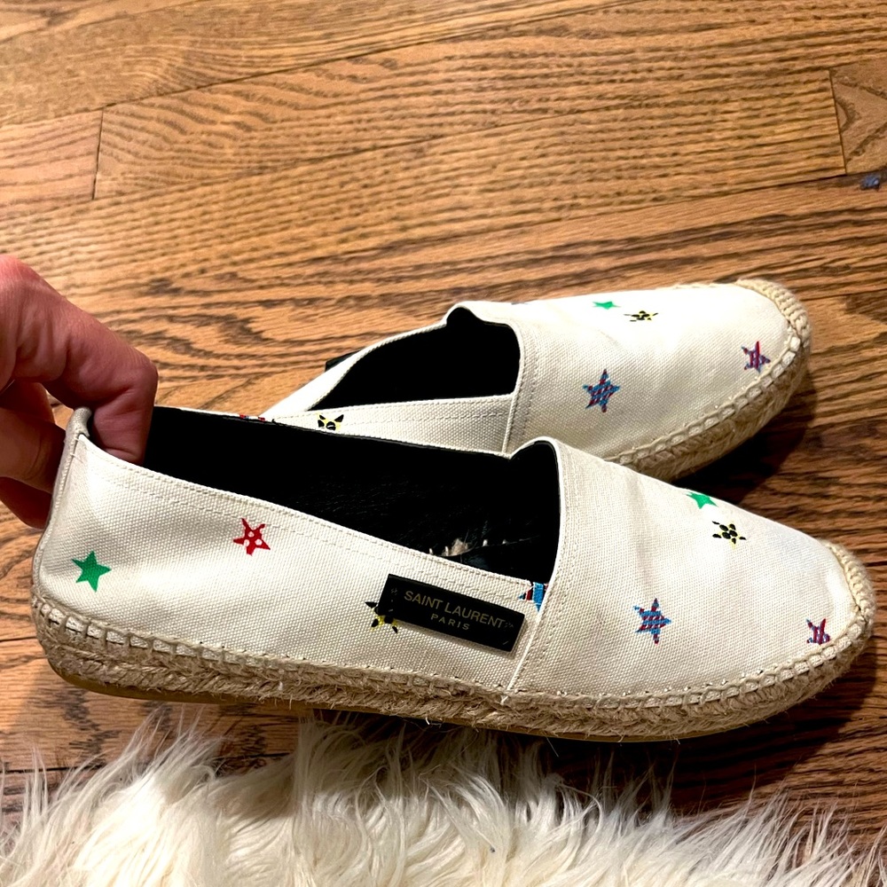 White with Stars YSL Espadrilles GREAT CONDITION